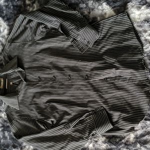 Men's black button down